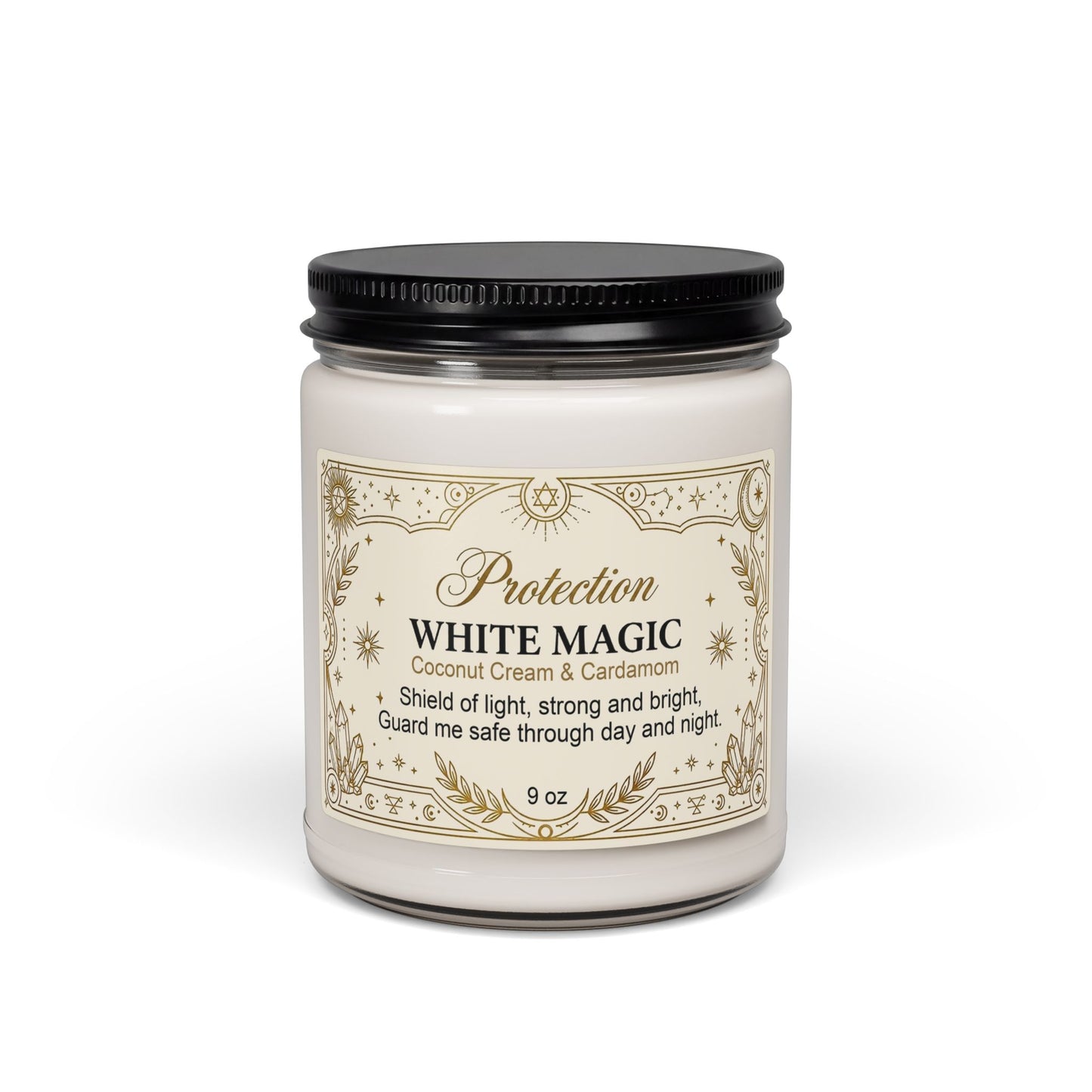 White Magic Protection Scented Soy Candle - 9 oz
