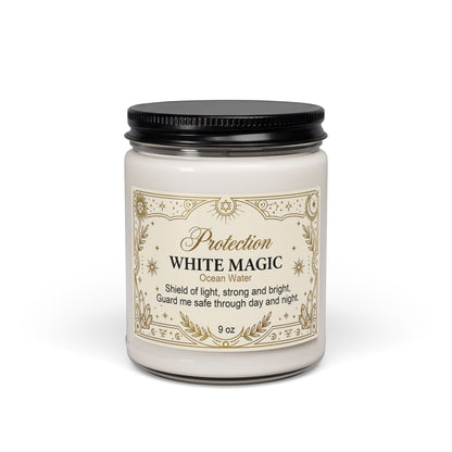 White Magic Protection Scented Soy Candle - 9 oz
