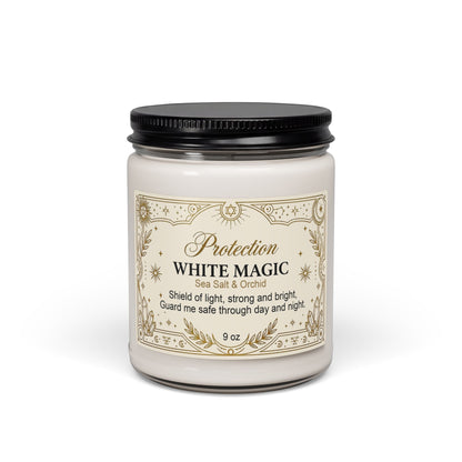 White Magic Protection Scented Soy Candle - 9 oz