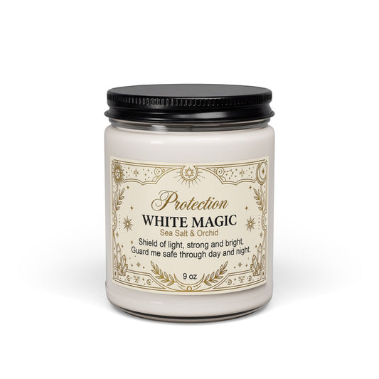 White Magic Protection Scented Soy Candle - 9 oz