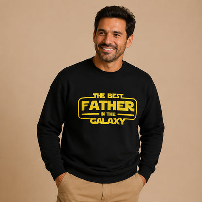 Galaxy-Themed Father's Day Crewneck Sweatshirt