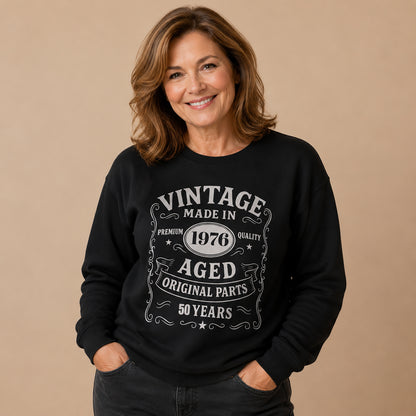 Vintage Made in ... Custom Retro Crewneck Birthday Sweatshirt