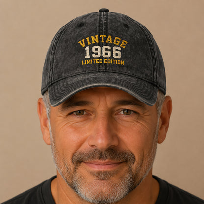Custom Vintage Embroidered Washed Baseball Cap