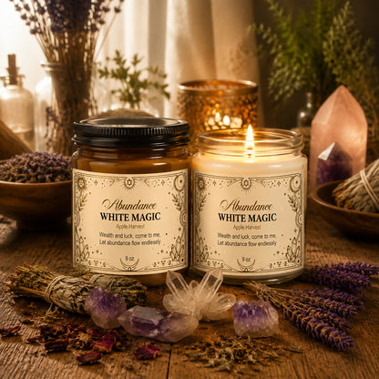 White Magic ‘Abundance’ Scented Soy Candle — 9oz